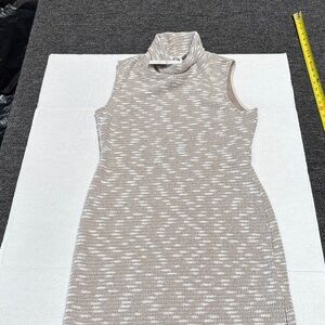 Sadie & Sage Taupe Sleeveless Knit Dress